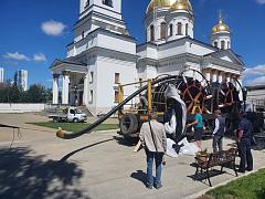 Поставка трубы в Ново-Тихвинский монастырь