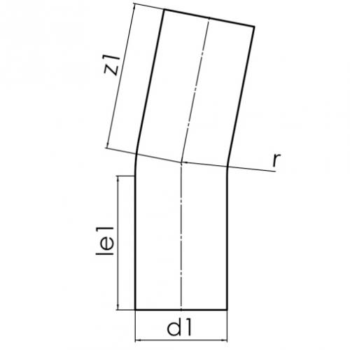 Гнутый отвод ПНД sdr11 11 градусов фото 2